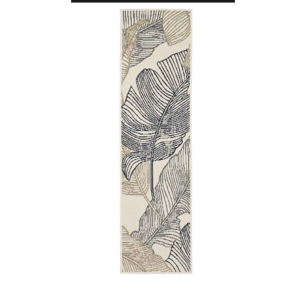 Ultimate Innovations Tropical Palms 20" x 72" Rug - Neutral